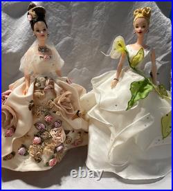 Barbie Antique Rose & Lily Dolls FAO Schwarz Floral Signature Collection, No Box