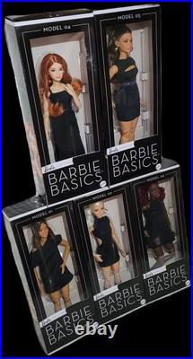 Barbie Basics Fashion Dolls Lot#5 All 5 Beautiful Models Included! New 2025