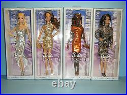 Barbie City Shine Look Collection 4 Doll Lot New