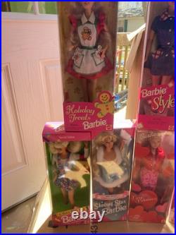 Barbie Doll Lot Of 10 Dolls All NRFB Various Sets And Styles