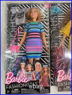 Barbie FASHIONISTAS DOLLS No. 84-85-86 Lot Of 3 Outfit Accessories