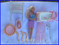 Barbie Krissy Baby Nurse and Walking Barbie Vintage Lot 1999