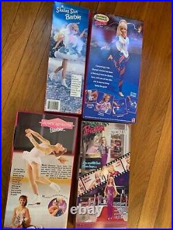 Barbie LOT vtg Skating Star 15510 Movie 25466 Olympic Gymnast 15123 Skater 18501
