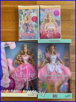 Barbie Nutcracker 50792 Peppermint Candy Cane 57578 Swan Lake DOLL VHS TAPE LOT
