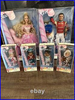 Barbie Nutcracker lot of 5 dolls Sugarplum Princess, Prince, 2 Kelly, 2 Tommy