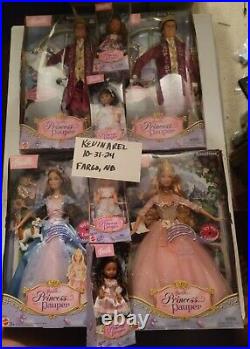 Barbie Princess and The Pauper Princess Anneliese, Erika, King X2 Kelly X4 Lot