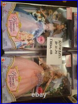 Barbie Princess and The Pauper Princess Anneliese, Erika, King X2 Kelly X4 Lot