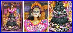Barbie Signature Dia De Muertos Lot of 4 Dolls Mattel Creations Mint NRFB