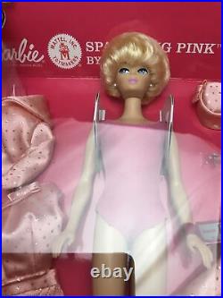 Barbie Sparkling Pink Reproduction Gift Set Blonde Bubble Cutnbrf Mint Box2008