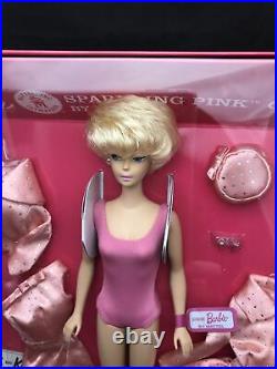 Barbie Sparkling Pink Reproduction Gift Set Blonde Bubble Cutnbrf Mint Box2008