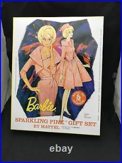 Barbie Sparkling Pink Reproduction Gift Set Blonde Bubble Cutnbrf Mint Box2008