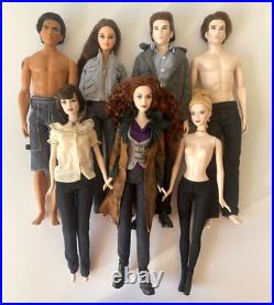 Barbie Twilight, 7 Dolls Incl Edward x2, Bella, Jacob, Alice, Jane, Victoria