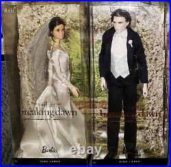 Barbie Twilight Saga Breaking Dawn Part 1 Bella & Edward T7652 T7653 Wedding NEW