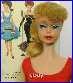 Beautiful Vintage #7 Blonde Ponytail Barbie IN BOX 1964 Excellent