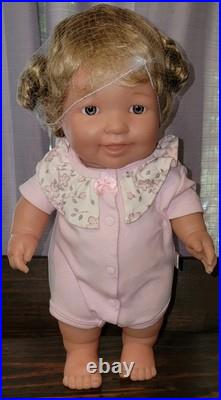 Berenguer Doll Chubby Baby 16 Posable 29-05 Custom Curly Wig Lots To Cuddle