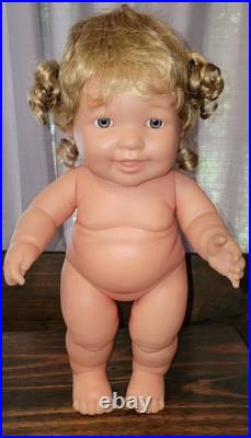 Berenguer Doll Chubby Baby 16 Posable 29-05 Custom Curly Wig Lots To Cuddle