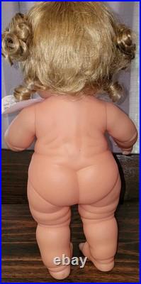 Berenguer Doll Chubby Baby 16 Posable 29-05 Custom Curly Wig Lots To Cuddle