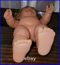 Berenguer Doll Chubby Baby 16 Posable 29-05 Custom Curly Wig Lots To Cuddle