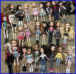 Big Bratz Dolls MGA 2001 LOT Dolls + Clothes Shoes Accessories! 25 Dolls 1 Head