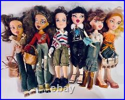 Bratz Dolls HUGE LOT Y2K MGA 1st Edition 2001 + RARE E Cafe & Stylin' Hair Salon