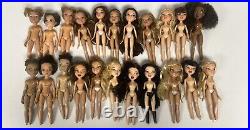 Bratz Huge Vintage MGA 2001 Lot Bratz Dolls Babiez Kidz Accessories Shoes Cases