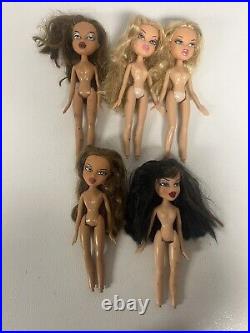 Bratz Huge Vintage MGA 2001 Lot Bratz Dolls Babiez Kidz Accessories Shoes Cases