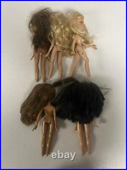 Bratz Huge Vintage MGA 2001 Lot Bratz Dolls Babiez Kidz Accessories Shoes Cases