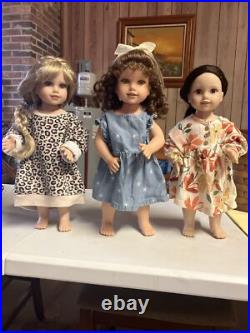 Breezy Point Treasures Dolls, 3. Artist Sandra Bilotto. 18in. Stamped On Neck