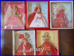 CIB Holiday Barbie Lot Of 5
