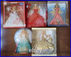 CIB Holiday Barbie Lot Of 5