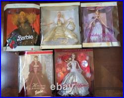 CIB Holiday Barbie Lot Of 5