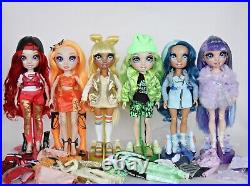 COMPLETE LOT Rainbow High Series 1 Ruby Poppy Sunny Jade Skyler Violet Dolls