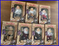 DISNEY SNOW WHITE AND THE SEVEN DWARFS ALL 7 DWARF DOLLS! Very Good Condition