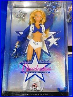 Dallas Cowboys Cheerleaders Barbie Doll 5 GIRL SQUAD 2007 Unopened! Pink Label Dallas Cowboys Cheerleaders Barbie Doll 5 GIRL SQUAD 2007 Unopened! Pink Label