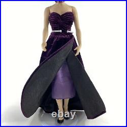 Diana Princess of Wales Vinyl Portrait Doll FRANKLIN MINT Velvet Purple Dress 16