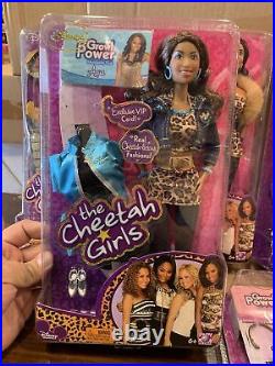 Disney Channel the Cheetah Girls Growl Power Fashion Collection Dolls Lot Of 5