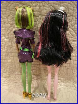 EXC Lot 2 Elastics First Wave Monster High Dawn of The Dance Draculaura Clawdeen