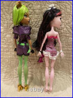 EXC Lot 2 Elastics First Wave Monster High Dawn of The Dance Draculaura Clawdeen