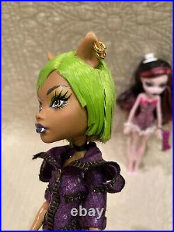 EXC Lot 2 Elastics First Wave Monster High Dawn of The Dance Draculaura Clawdeen