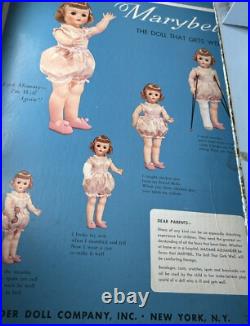Earliest MARYBEL 1958 The Doll That Gets Well OrigBox PatPend Mme Alexander