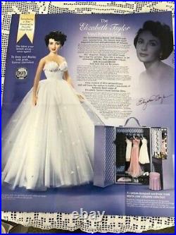Elizabeth Taylor Franklin Mint Vinyl Portrait Doll