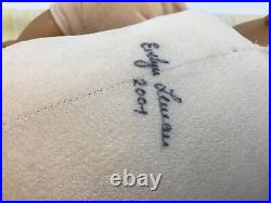 Evelyn Leman Vinyl Baby Doll 20 Blue Eyes Hair Cloth Body Dressed signed