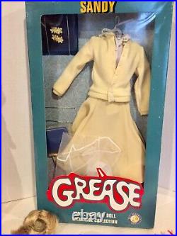 FRANKLIN MINT GREASE 16 SANDY DOLL LOT SET BLACK OUTFIT & Others, Switch Hair