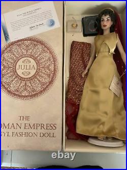 FRANKLIN MINT JULIA ROMAN EMPRESS DOLL & 3 OUTFITS CERTIFICATES of AUTHENTICITY