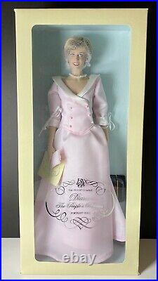 FRANKLIN MINT Princess Diana Vinyl Portrait Doll Pink Ballgown