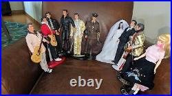 Fantastic 11 Doll ELVIS PRESLEY WEDDING ARMY JAILHOUSE ROCK HAWAII CAREER LIFE