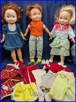 Fisher Price My Friend Dolls Mikey, Mandy, Becky Vtg 1981 LOT OF THREE (3) READ