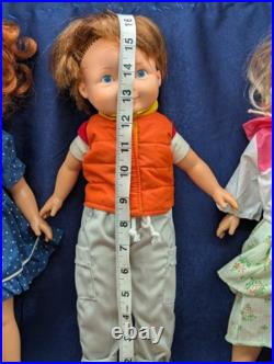 Fisher Price My Friend Dolls Mikey, Mandy, Becky Vtg 1981 LOT OF THREE (3) READ