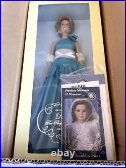 Franklin Mint 16Vinyl PRINCESS DIANA DOLL in Aquamarine Gown & Accessories NRFB