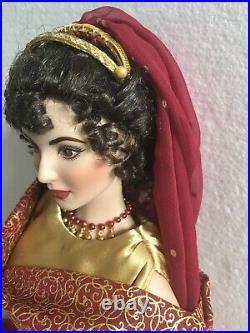 Franklin Mint 16 Vinyl Roman Empress JULIA Doll in Roman Gown ENSEMBLE